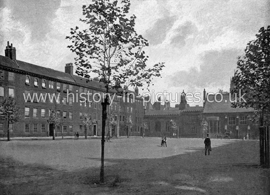 The Gray's Inn Square, Grays Inn, London. c.1890's